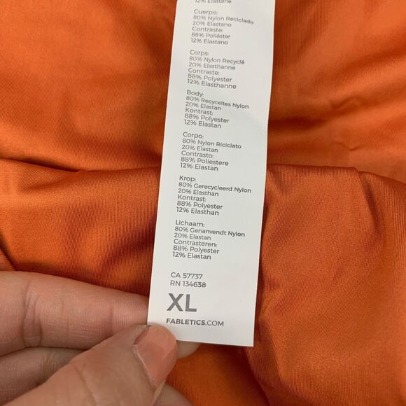 Fabletics Bikini Bottom Womens XL Extra Large Cheetah Noa High Cut Swim Brief - Picture 7 of 14